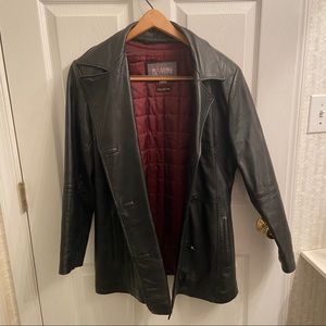 😀Wilson’s Black Leather Jacket